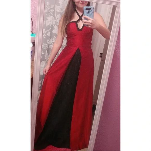 Handmade | Dresses | Size S Handmade Red Black Vintage Medieval Style Dress 